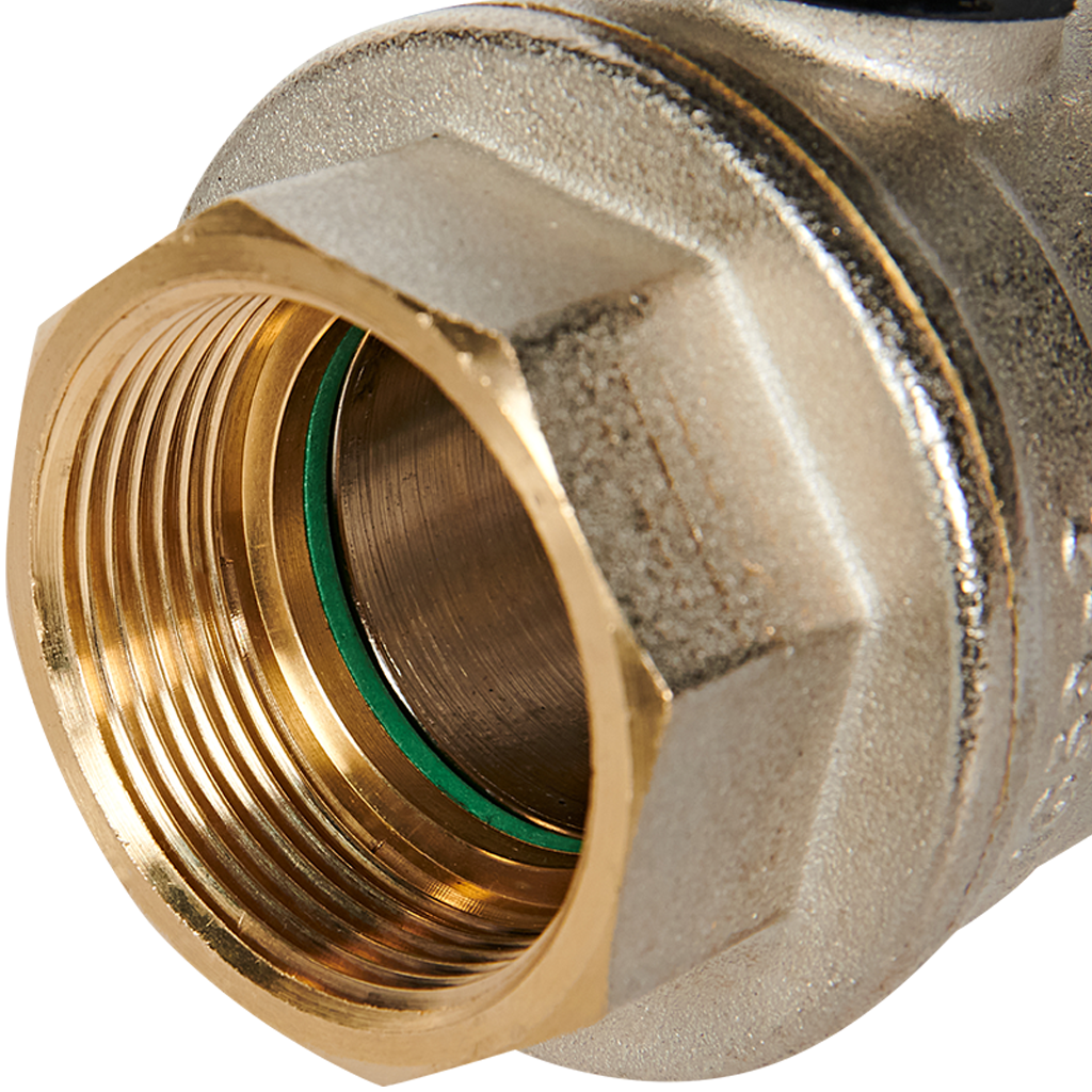 Кран шаровой BUGATTI Oregon (ручка-рычаг алюминий) внут-внут резьба 1 1/2