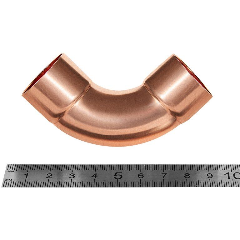 Отвод JINTIAN 90° ВП-ВП 28 из меди под пайку JT-15002A28E