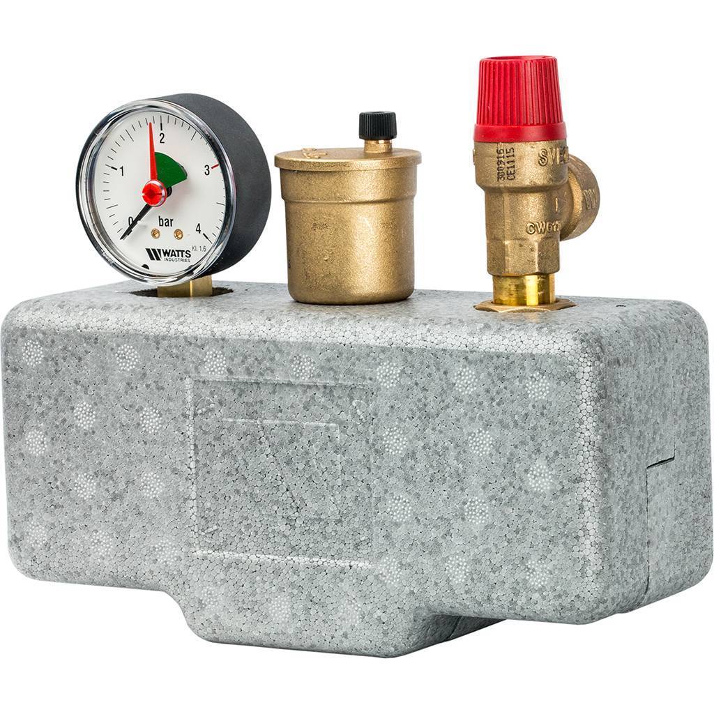 Группа безопасности в теплоизоляции Watts KSG 30/ISO2 3 бар (до 50 кВт)