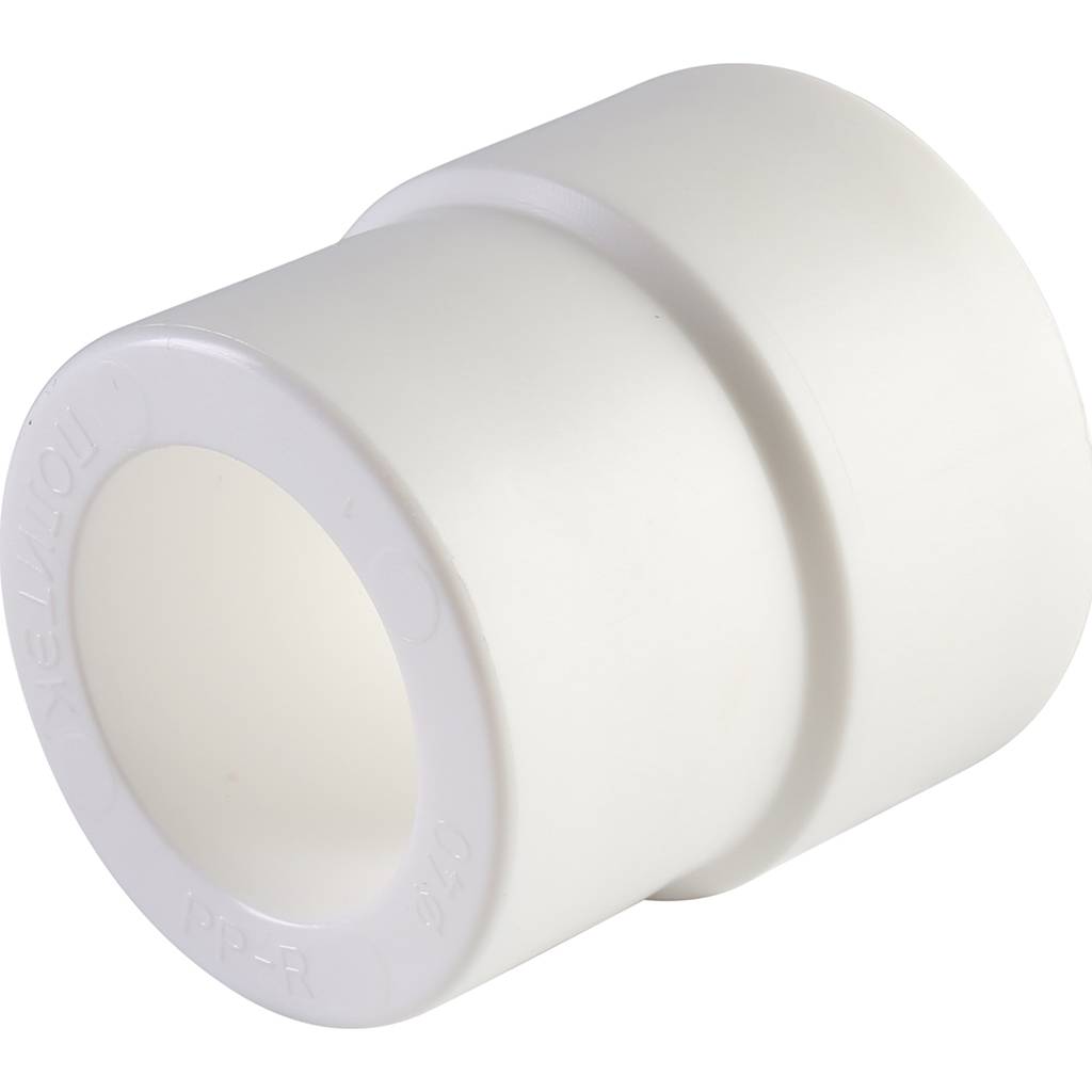 Муфта переходная внутр./наруж. Политэк 40х32 для полипропиленовых труб под сварку (цвет белый)