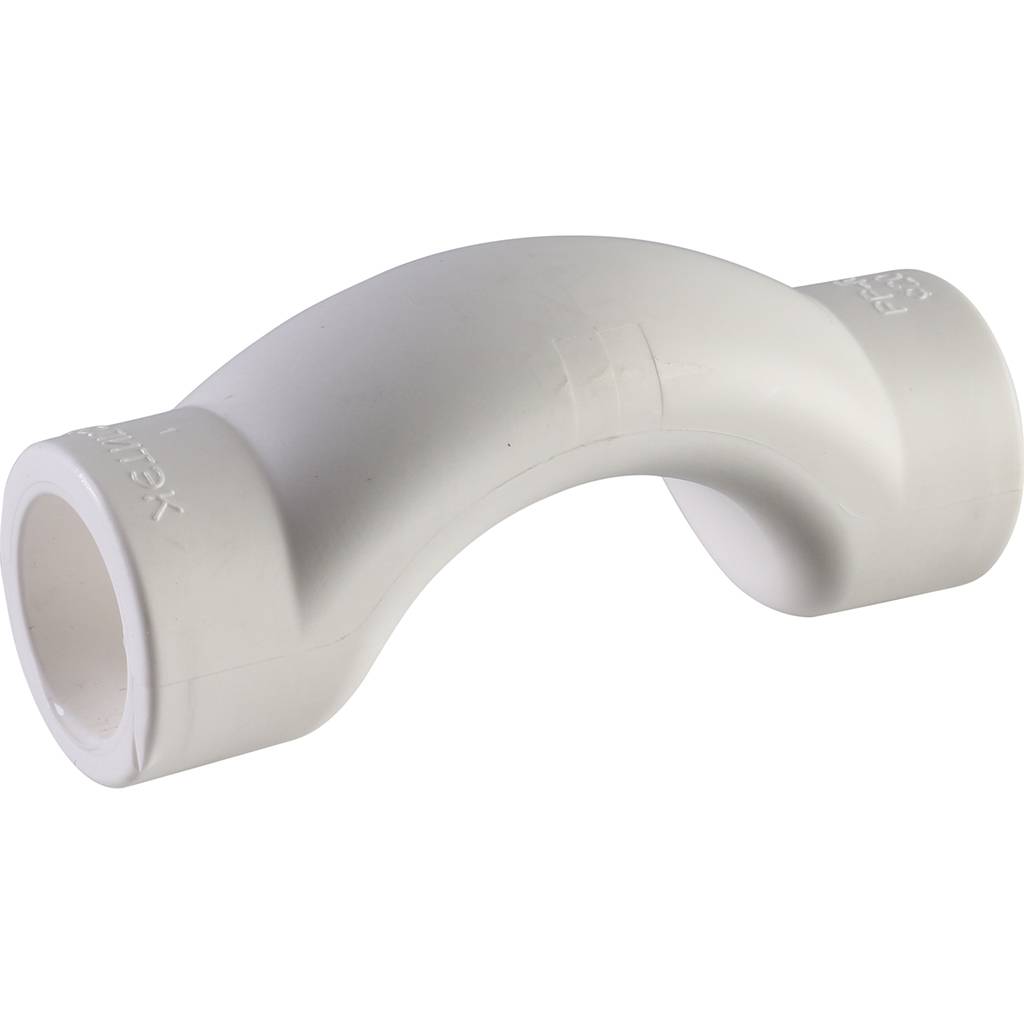 Обводное колено Политэк d=20 для полипропиленовых труб под сварку (цвет белый)