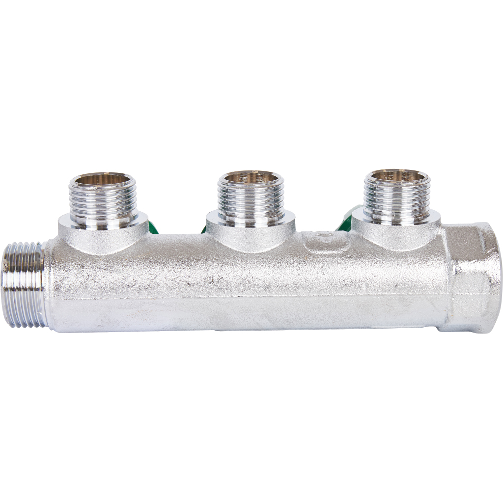 SMB-6850-341203 STOUT Коллектор регулирующий 3/4 , 3 отвода 1/2 под компрессионный фитинг для полимерных труб