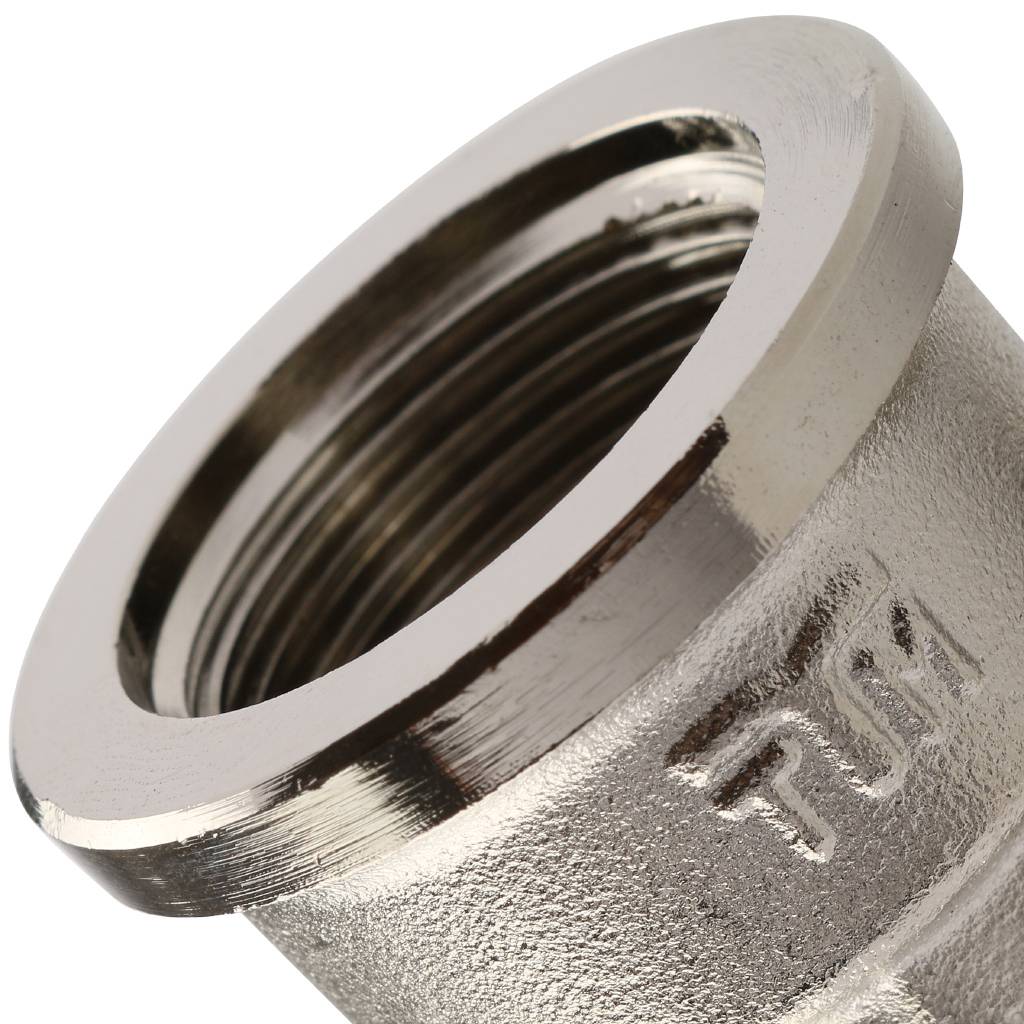 Угольник TIEMME НВ никелированный с упором 3/4х3/4, 1500243