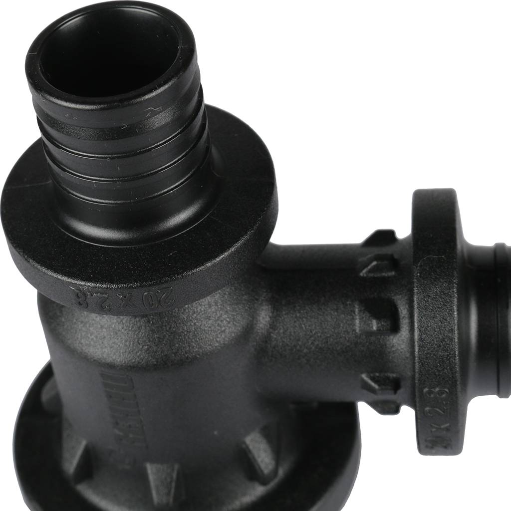 Тройник РЕХАУ RAUTITAN с уменьшенным боковым и торцевым проходом 32-20-20 PX