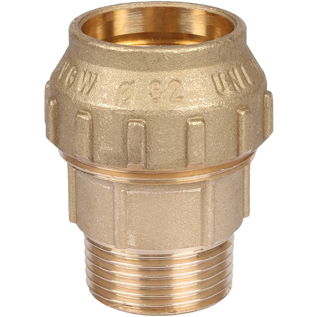 Муфта TIEMME с наружной резьбой 32х1 для труб ПНД винтовой, 3400001