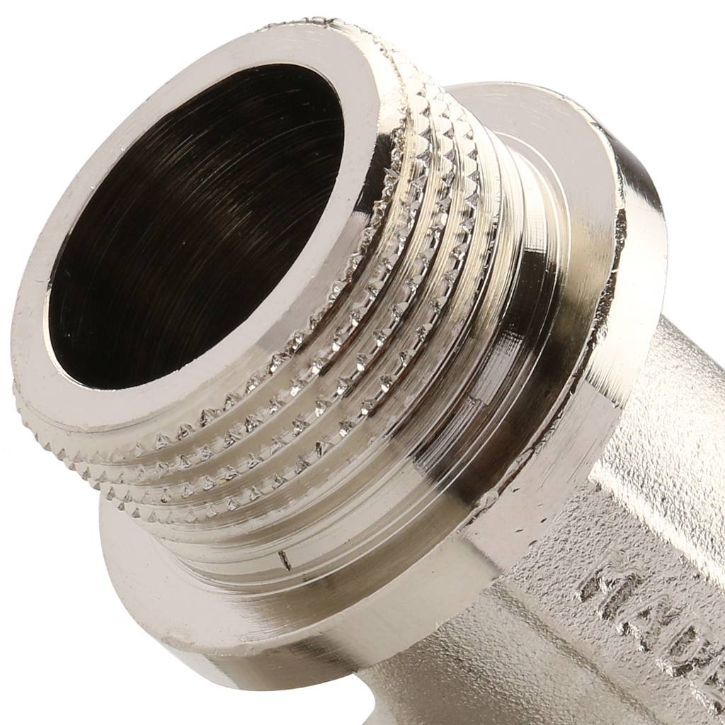 Угольник TIEMME НВ никелированный с упором 3/4х3/4, 1500243