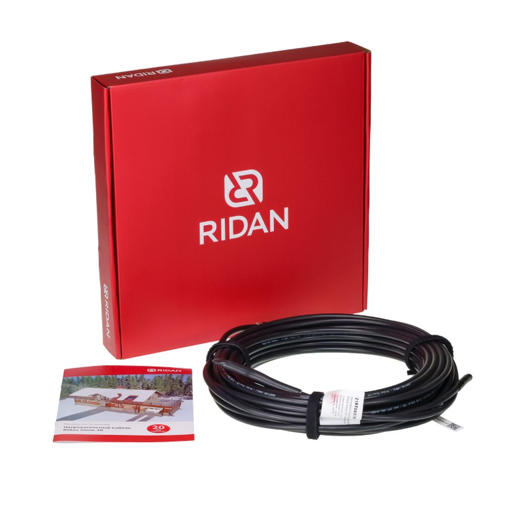 Нагревательный кабель Ридан Snow-30 300 Вт 230 В 10 м, 21RT0630R