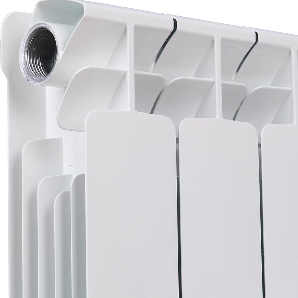 Радиатор биметаллический RIFAR BASE 350 10 секций боковое подключение (белый RAL 9016), 1RB35-10