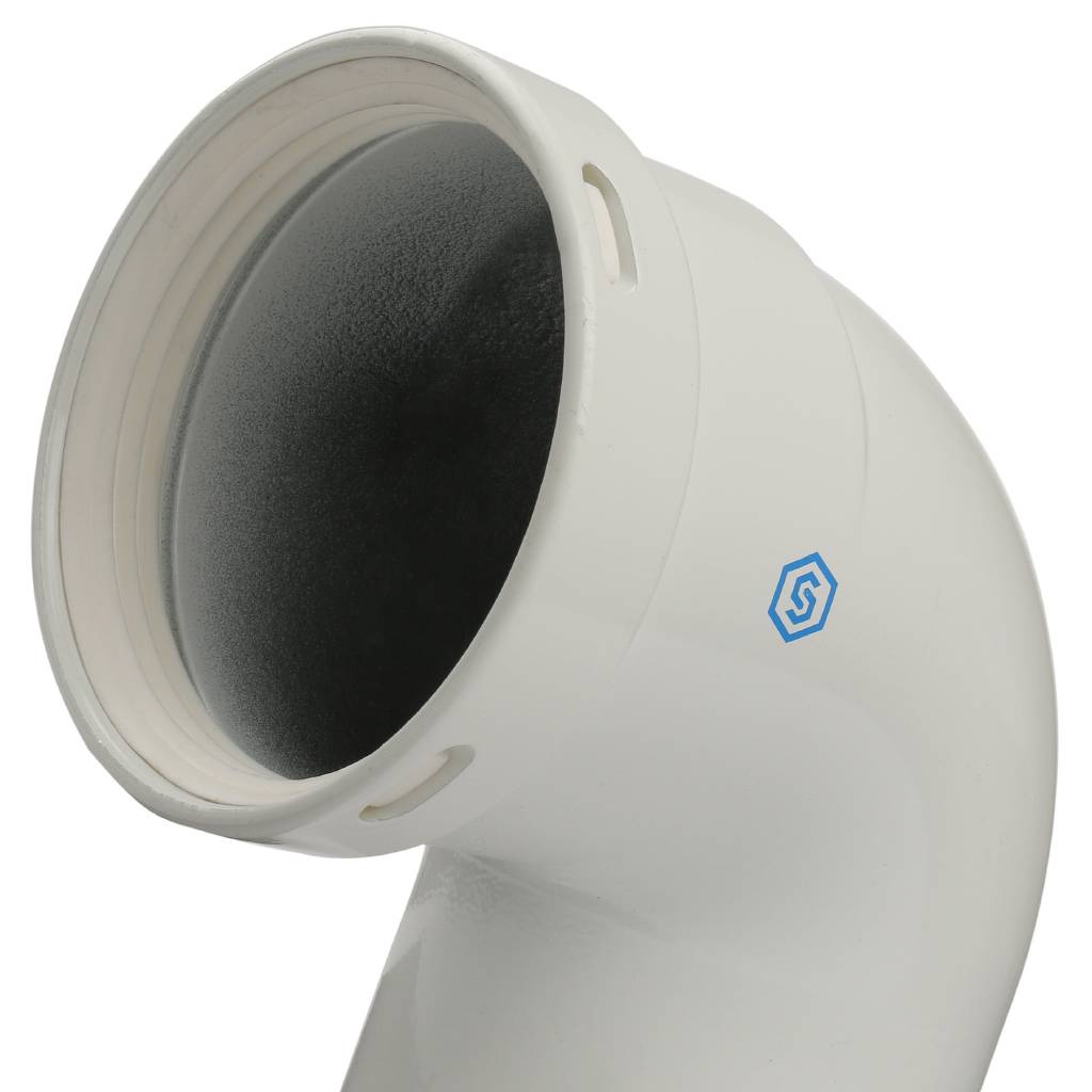 Элемент дымохода STOUT отвод 90° п/м  DN80, SCA-0080-000090