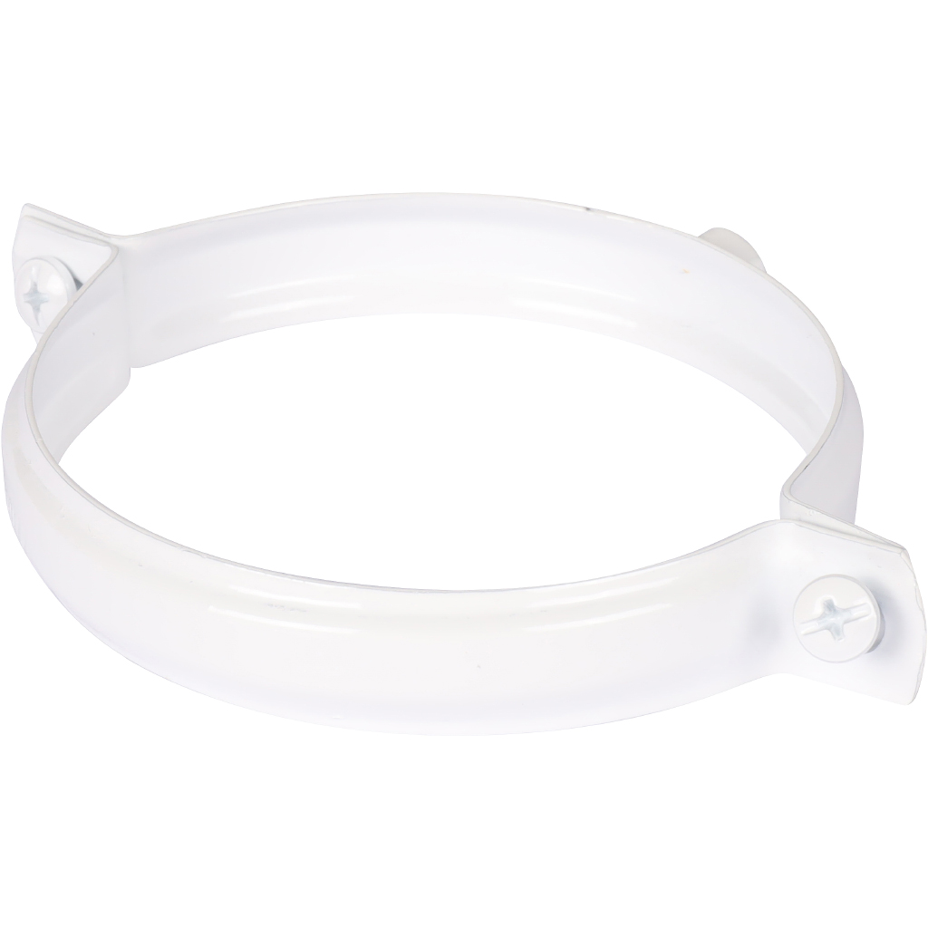 Крепление к стене металлическое белое ROMMER D100 (хомут), RCA-6010-000003