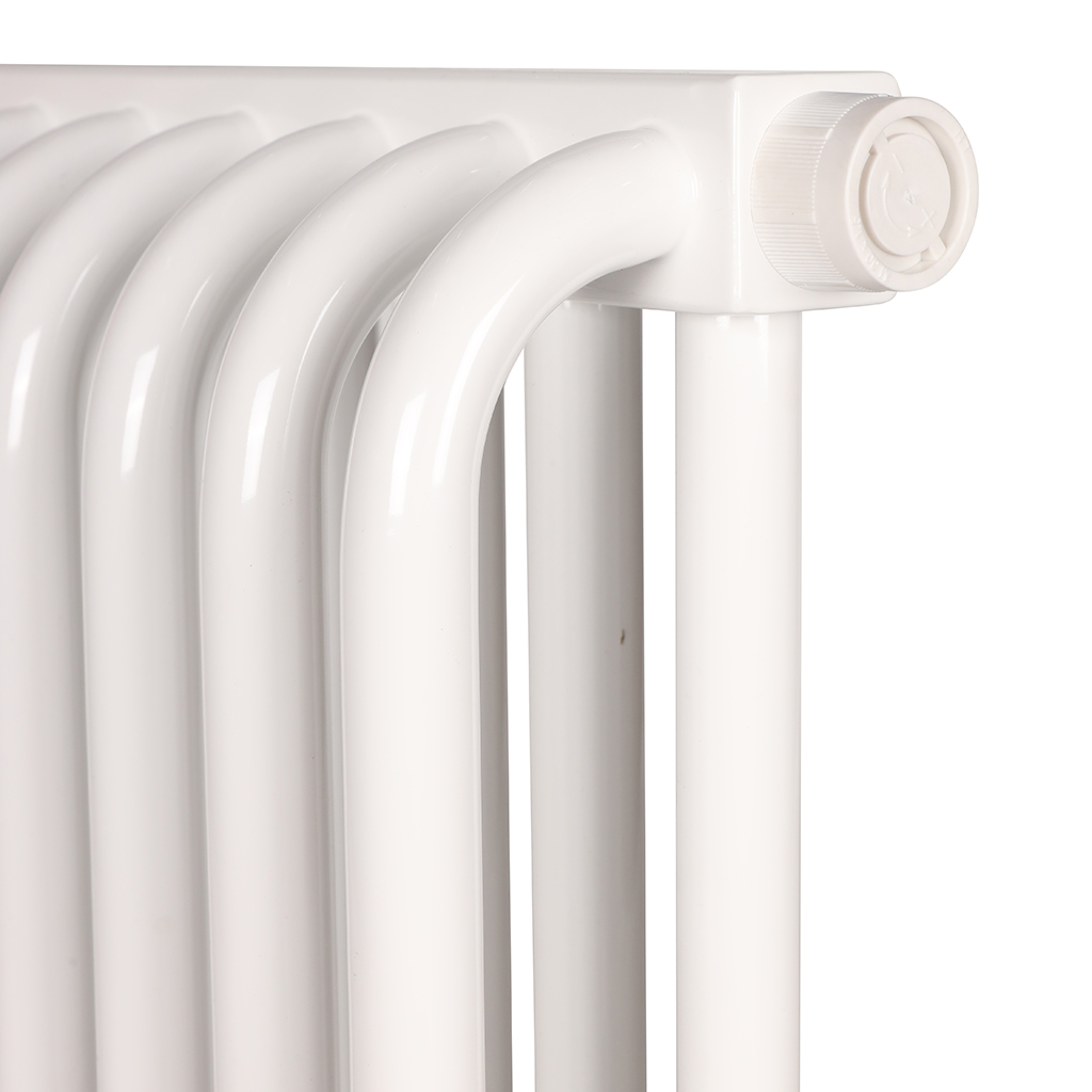 2-х трубчатый радиатор стальной ROMMER RST 2030/08 секций нижнее правое подключение RAL9016