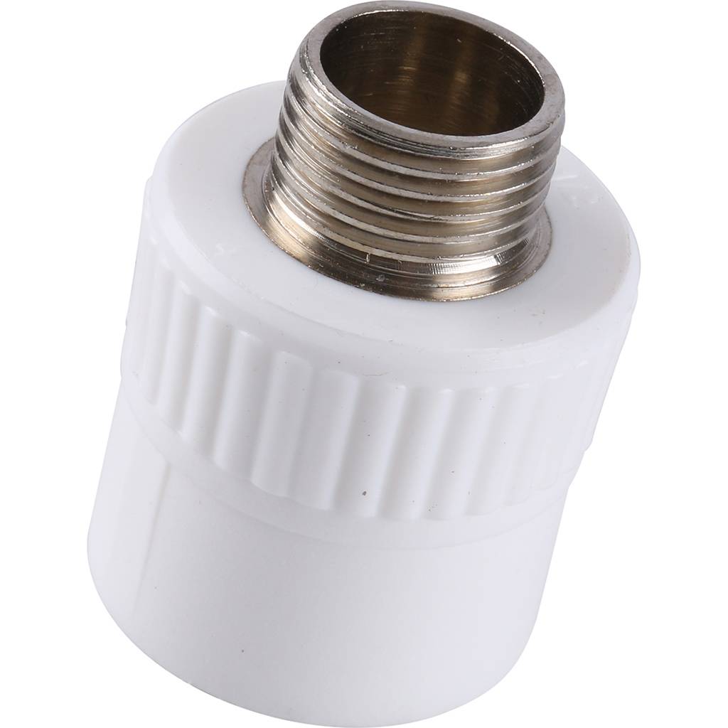 Муфта комбинированная Kalde наружняя резьба 25x1/2 для полипропиленовых труб под сварку, 3222-nmo-250b00