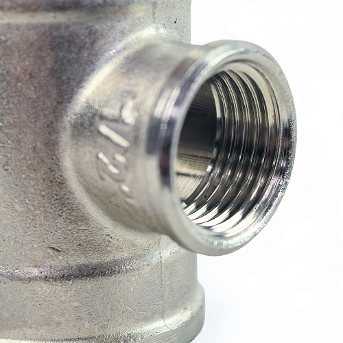 Тройник переходной, латунь, внутренняя/внутренняя/внутренняя резьба 1х3/4х1, никель, RTP