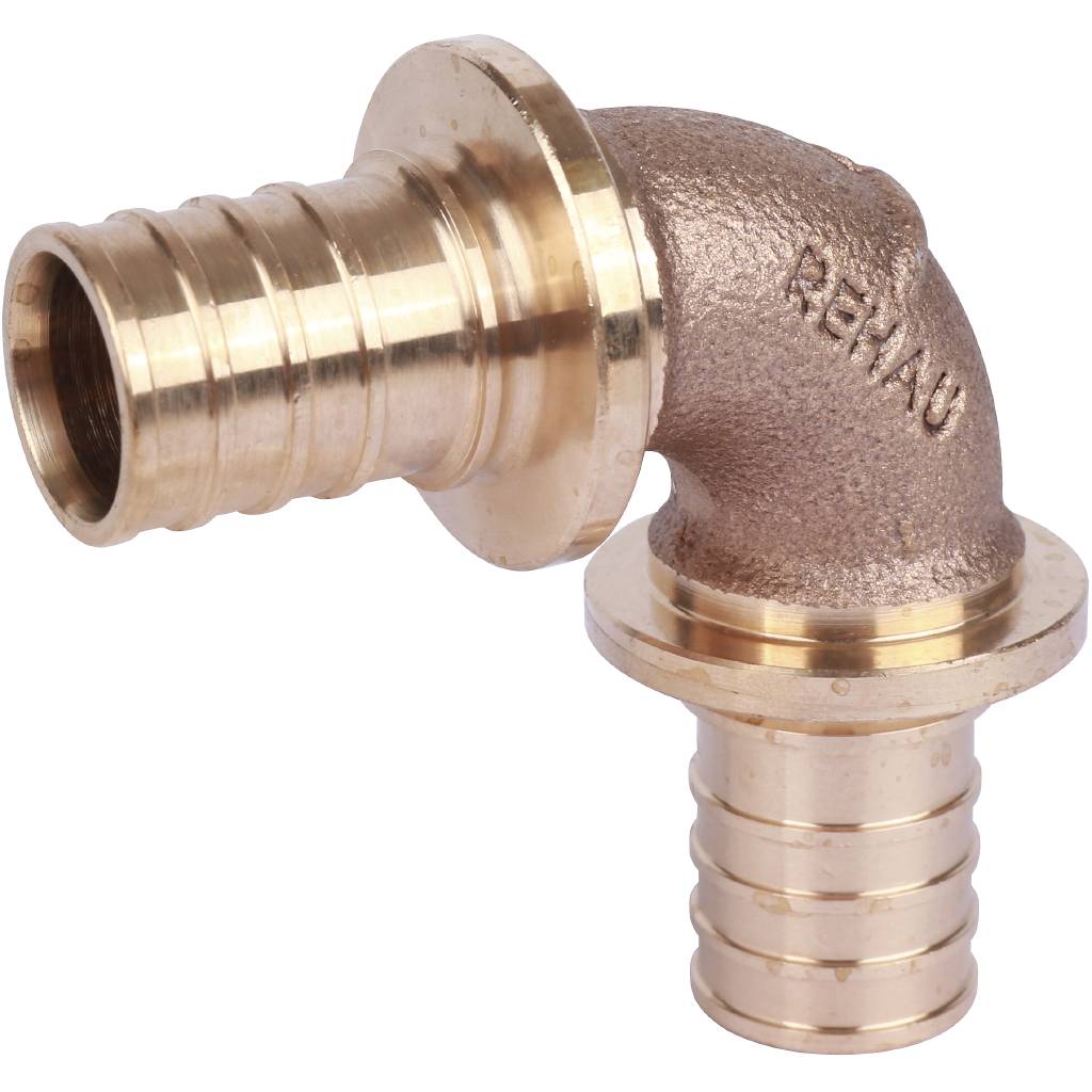 Угольник РЕХАУ RAUTITAN PLATINUM 90° 25 RX для труб из сшитого полиэтилена аксиальный, 13777031001