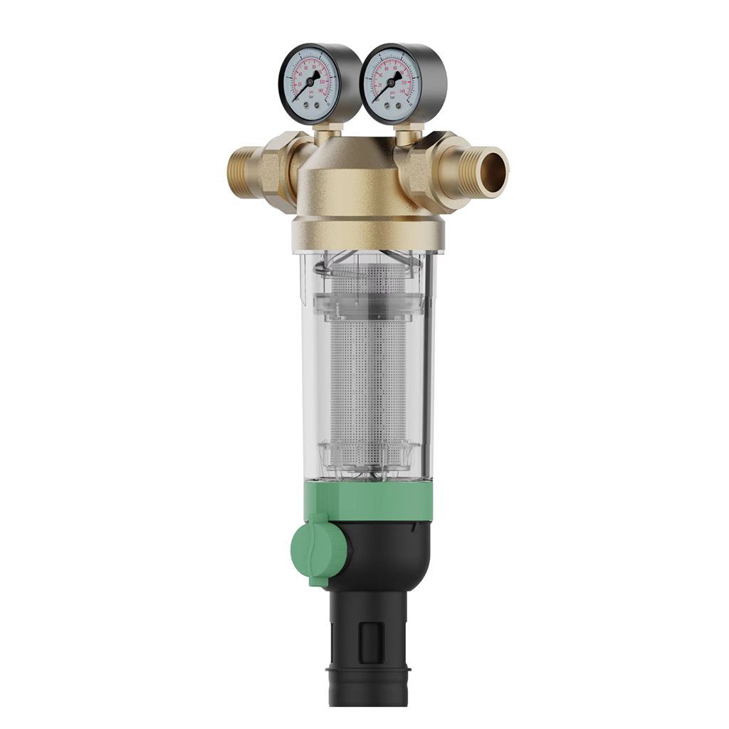 F76S-1С Фильтр тонкой очистки с обратной промывкой DN25 (1) 100мк до 40С ХК F76S-1С