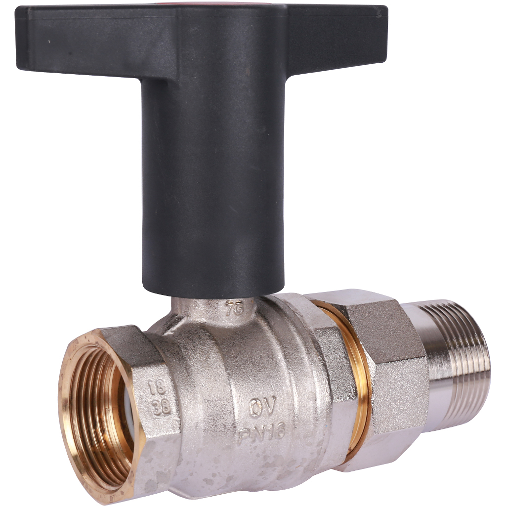 Кран шаровой OVENTROP Optibal с маховиком ВР конич. уплотн. с НГ 1 1/4