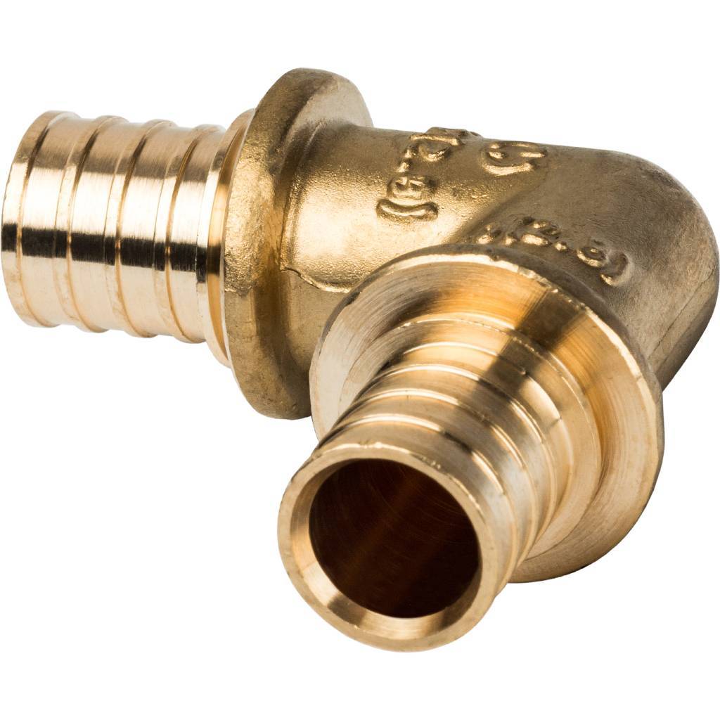 Угольник STOUT 90° 20 для труб из сшитого полиэтилена аксиальный, SFA-0007-000020