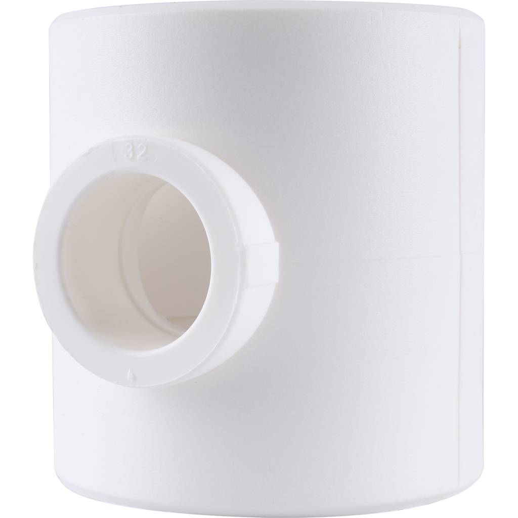 Тройник переходной Kalde 63x32x63 для полипропиленовых труб под сварку (цвет белый), 3212-tio-633263