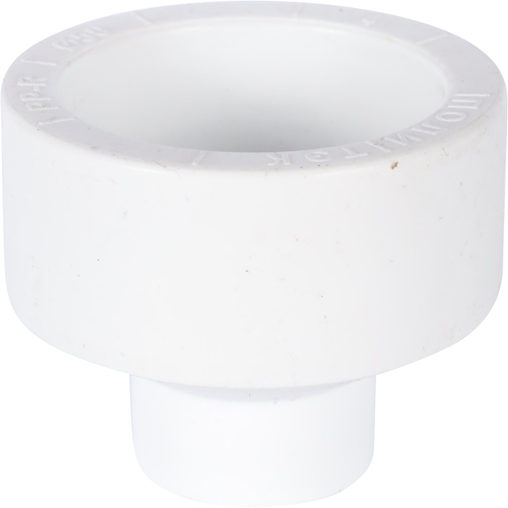 Муфта переходная Политэк 50х25 внутр./внутр. для полипропиленовых труб под сварку (цвет белый), 9000005025