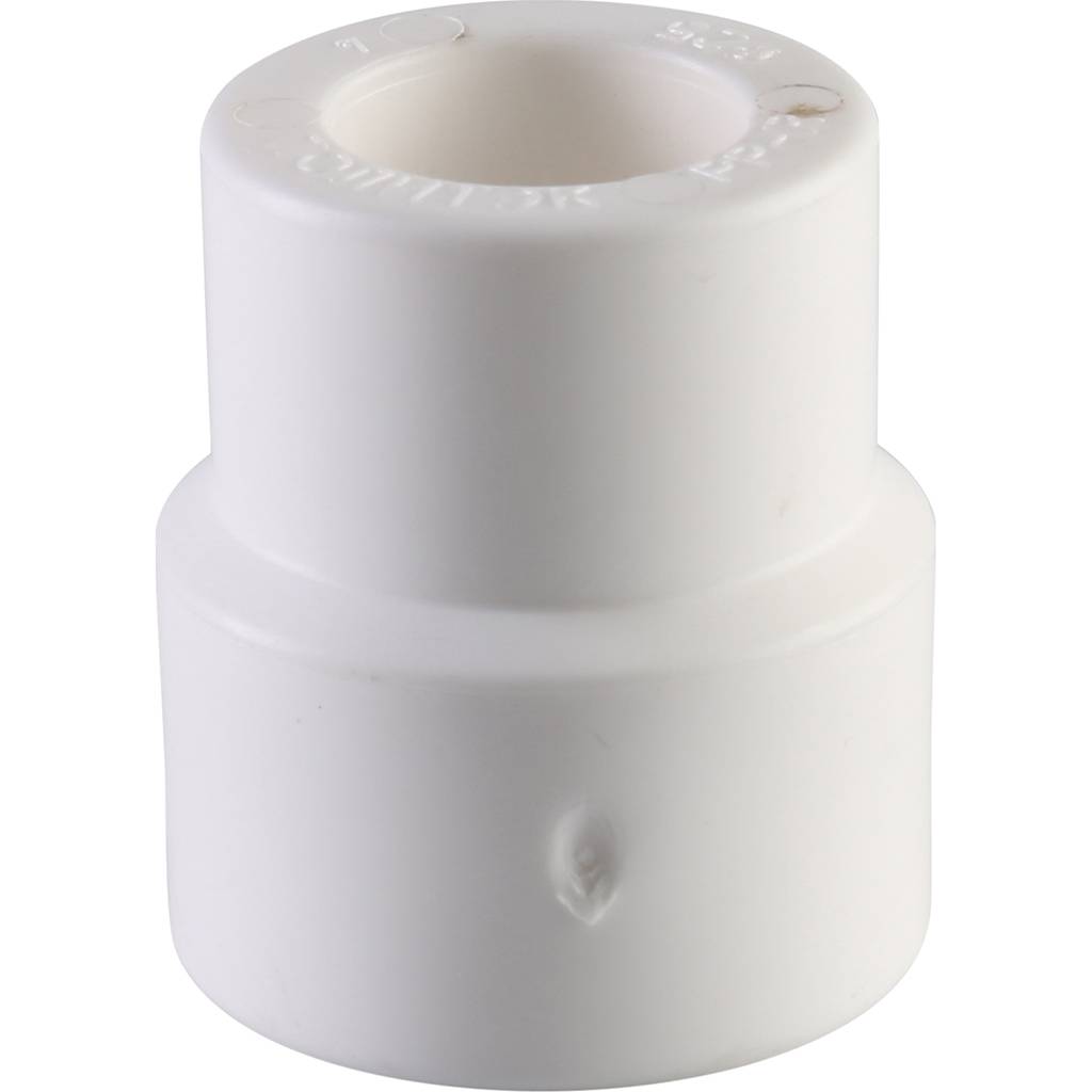 Муфта переходная внутр./наруж. Политэк 25х20 для полипропиленовых труб под сварку (цвет белый), 9200002520