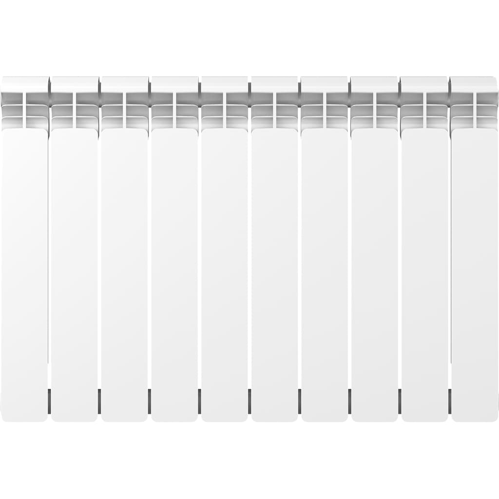 Радиатор алюминиевый RIFAR ALUM 500 10 секции боковое подключение (белый RAL 9016), 2RAl50-10