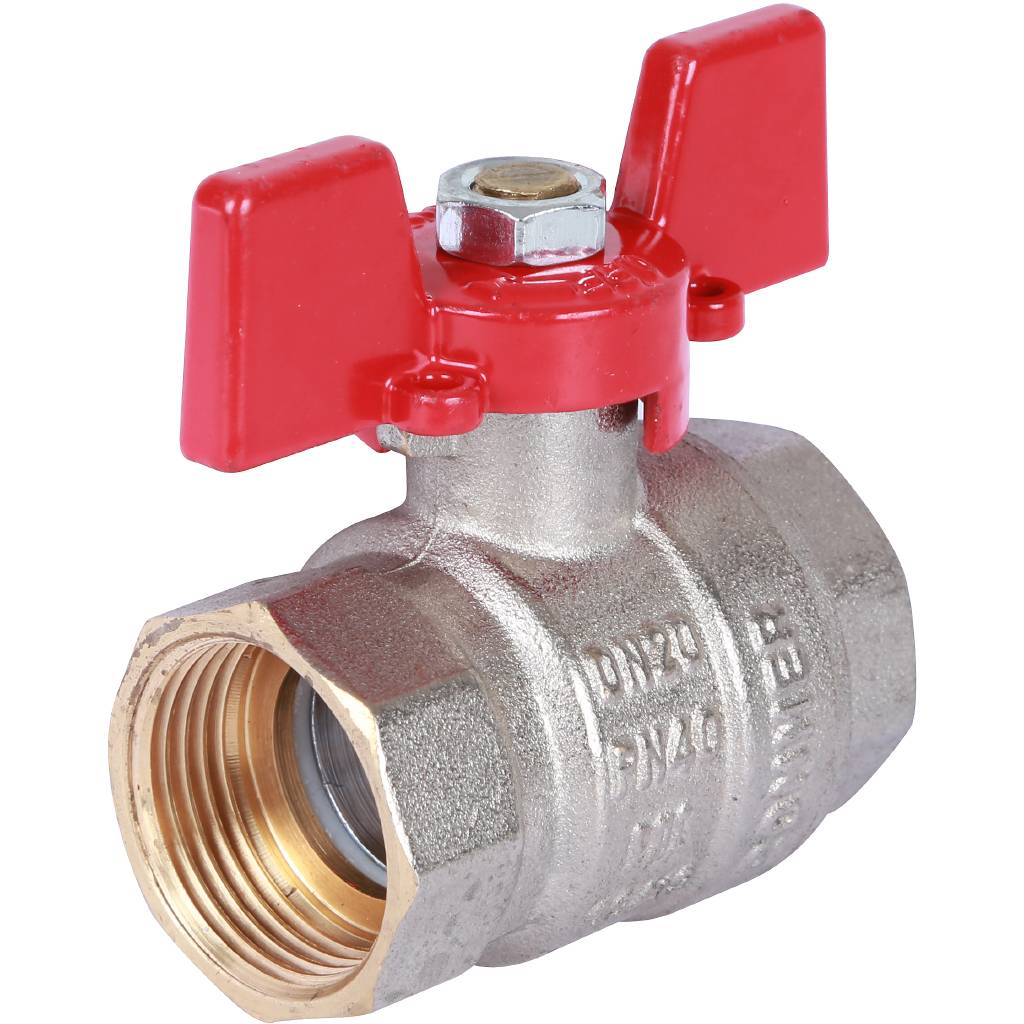 Кран шаровой ROMMER 3/4 ВН/ВН, ручка бабочка, RBV-0003-0110220