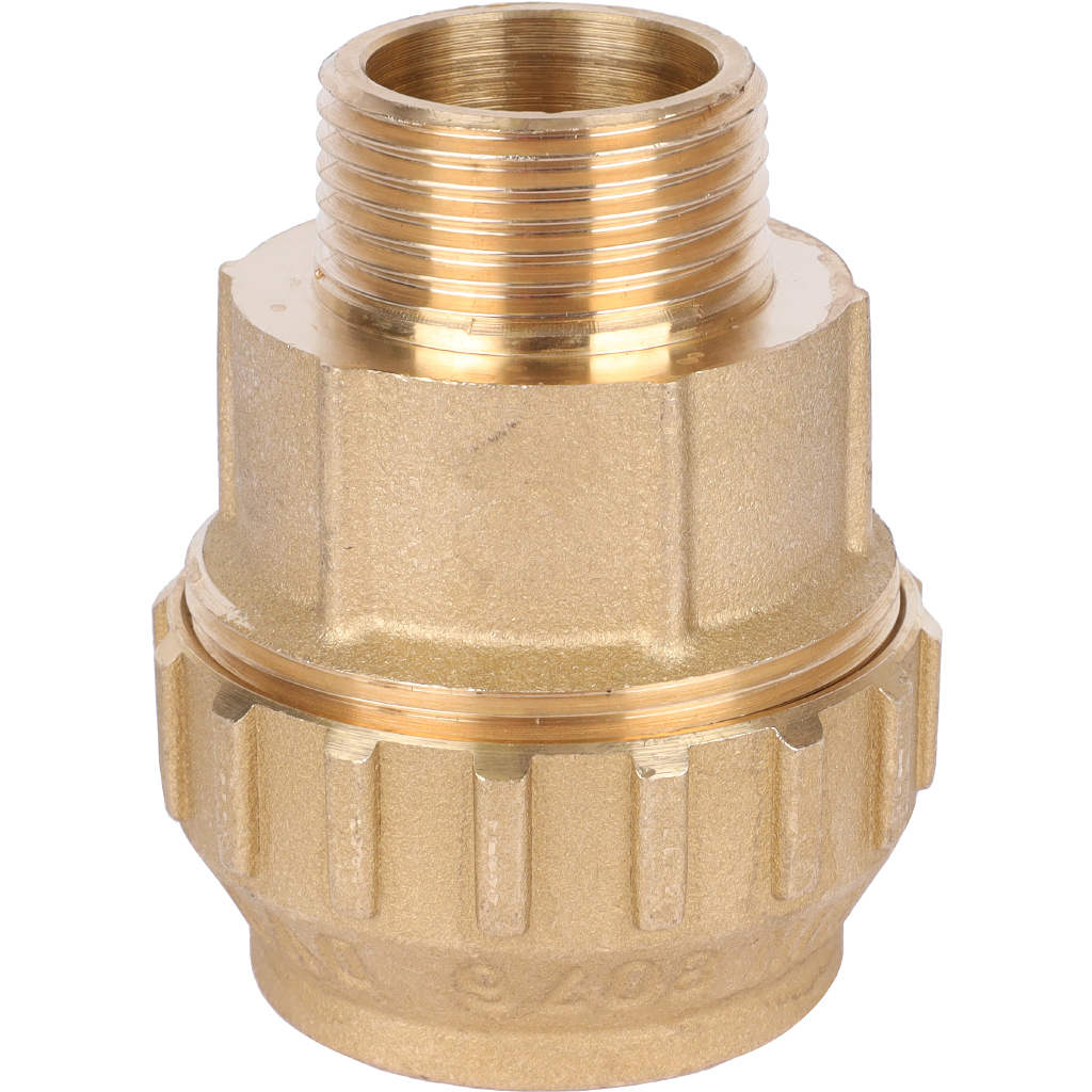 Муфта TIEMME с наружной резьбой 40х1 для труб ПНД винтовой, 3400028