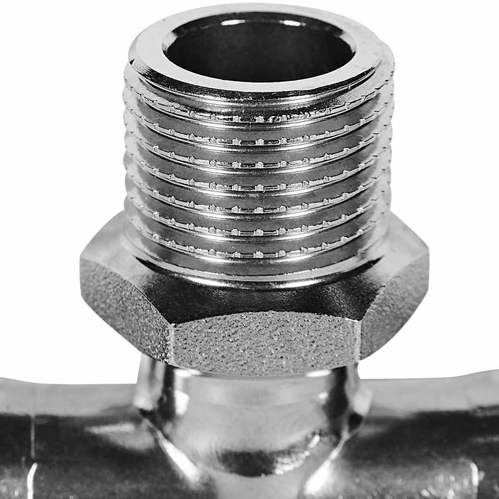 Тройник-Переходник ROMMER ВПр-НР, 15х1/2, из нержавеющей стали прессовой, RSS-1016-001512