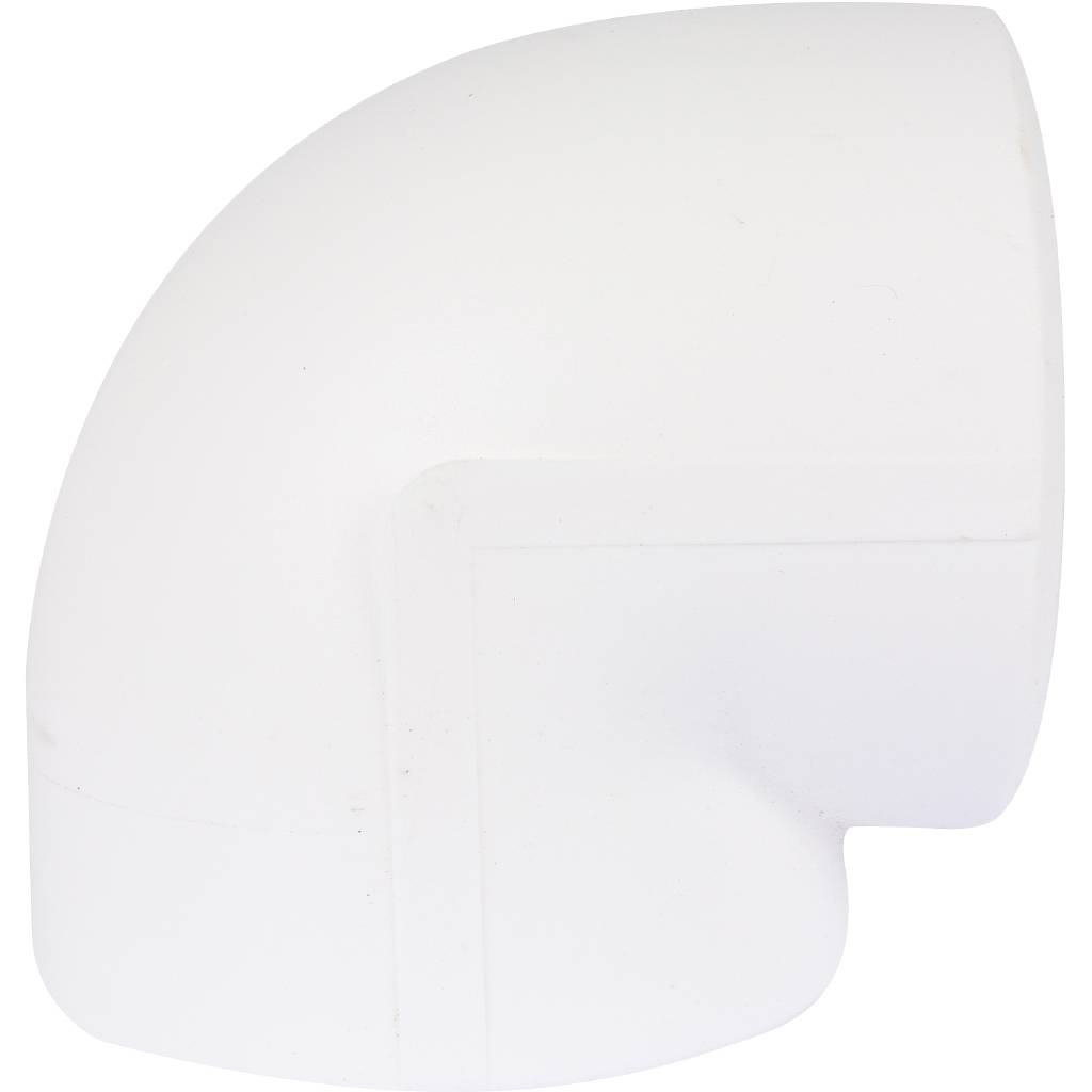 Угольник 90* Kalde d=110 для полипропиленовых труб под сварку (цвет белый), 3212-elb-110000