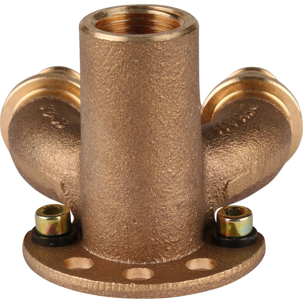 Проточный настенный угольник РЕХАУ RAUTITAN 20/20-Rp 1/2 длинный RX+ для труб из сшитого полиэтилена