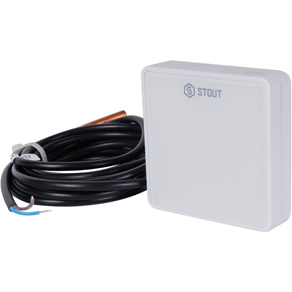 Беспроводной датчик температуры пола STOUT C-8f, белый