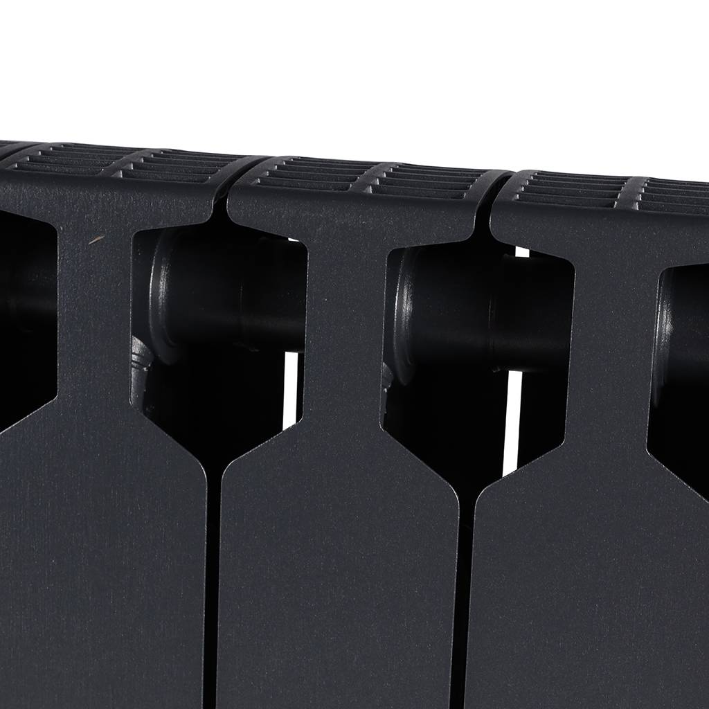 Радиатор биметаллический RIFAR SUPReMO 500 14 секции боковое подключение (ТИТАН), 4RS50-14-TI