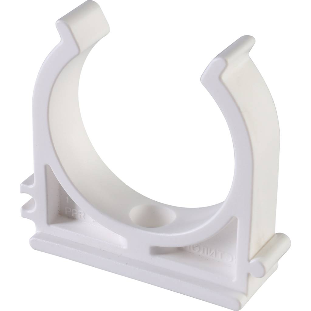 Крепление Политэк d=40 для полипропиленовых труб под сварку (цвет белый)
