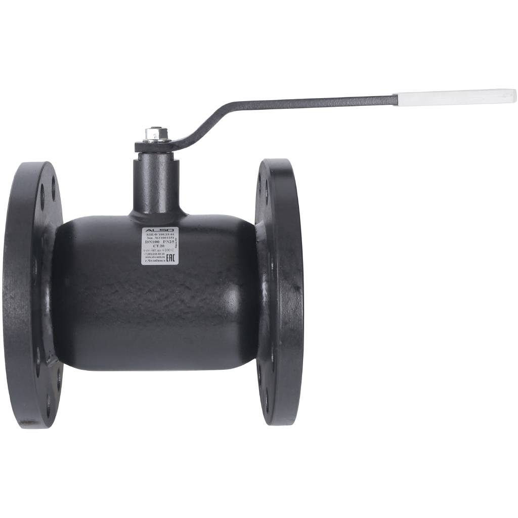 Кран шаровой ALSO КШФ Ду100 Ру 2,5 МПа из Ст.20, КШ.Ф.100.25-01