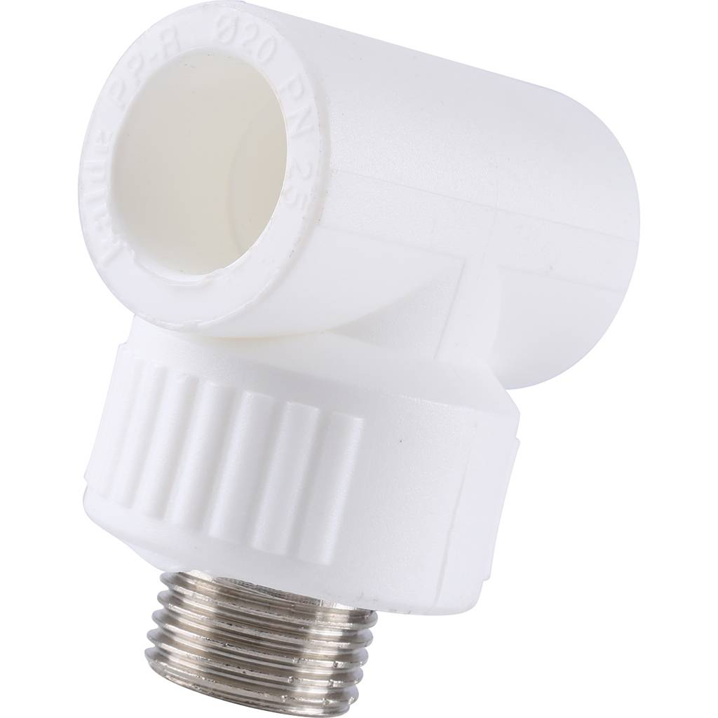 Тройник Kalde с наружной резьбой для полипропиленовых труб 20x1/2, 3222-tmo-200b20