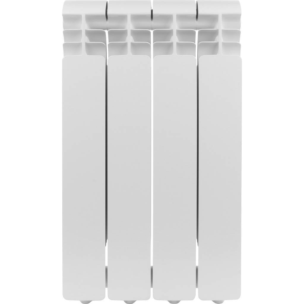 Радиатор алюминиевый Global ISEO 500 4 секции боковое подключение (белый RAL 9010), IS05001004