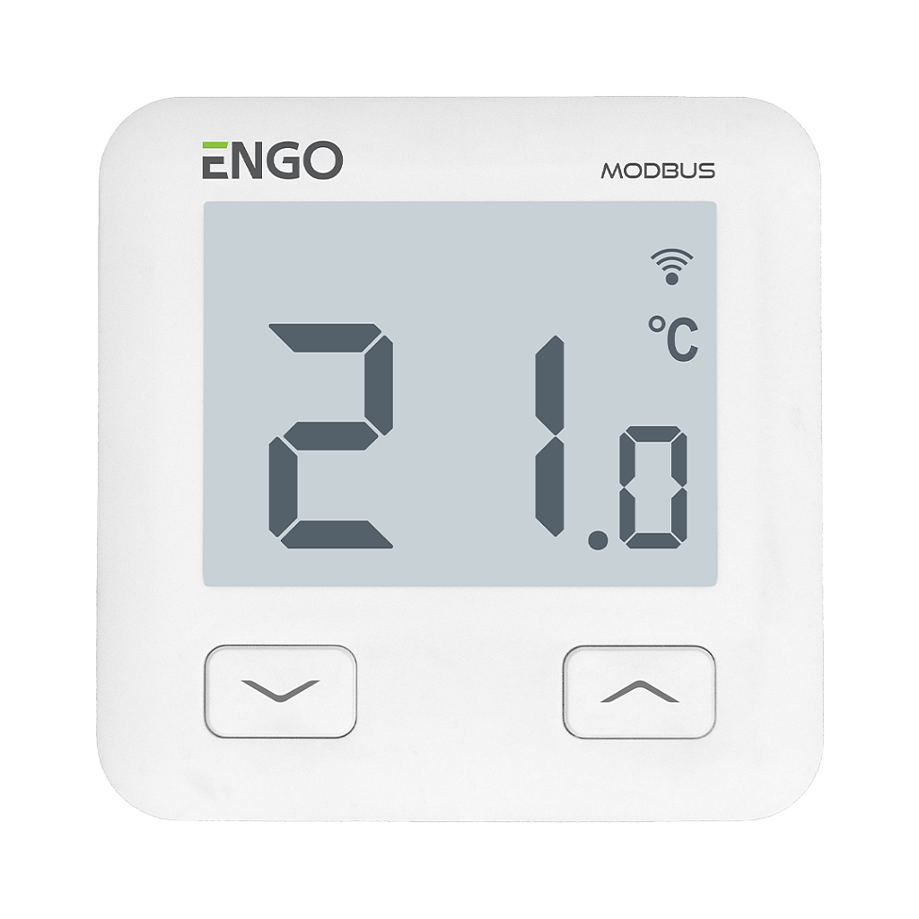 Терморегулятор ENGO Controls Wi-Fi с MODBUS, 230В, встраиваемый, белый