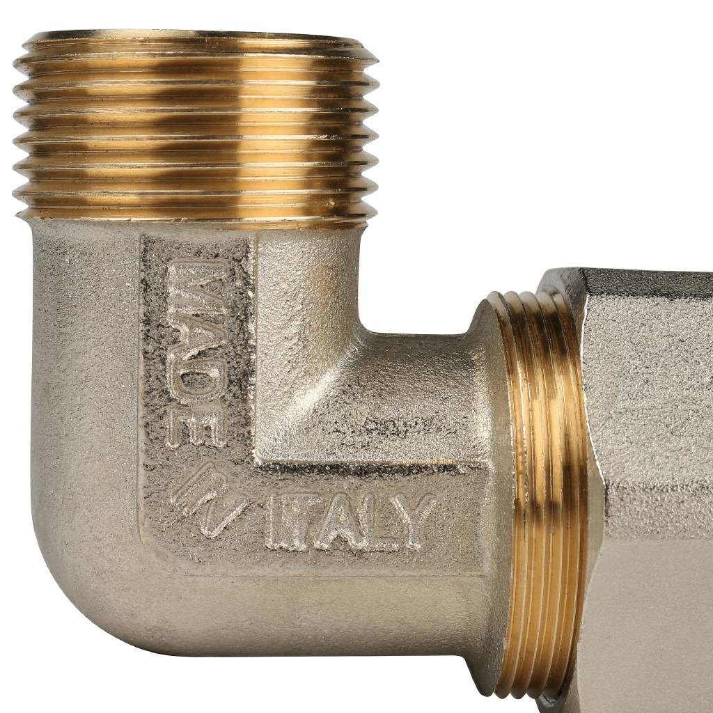 Угольник-переходник STOUT с наружной резьбой 1 x32 для металлопластиковых труб винтовой, SFS-0006-000132