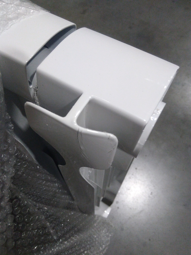 Уцененный товар (повреждения на крайних секциях): Радиатор биметаллический ROMMER Optima BM 500 6 секций боковое подключение (RAL9016), RBM-0210-050006