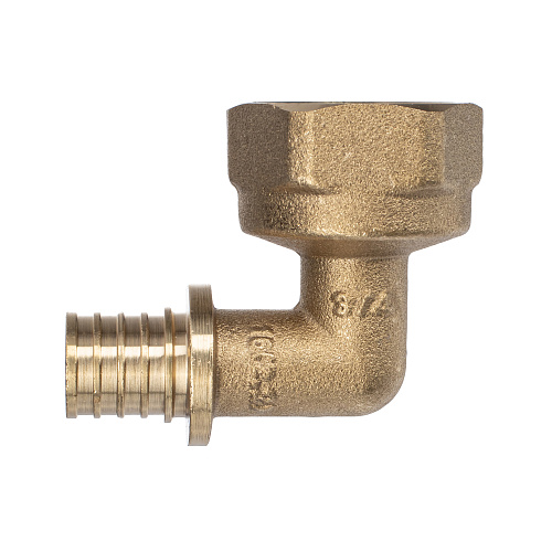 Угольник аксиальный, латунь, внутренняя резьба,16х3/4, желтый, RTP