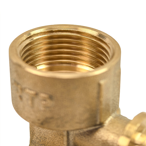 Водорозетка аксиальная, латунь, внутренняя резьба,16х3/4, желтый, RTP