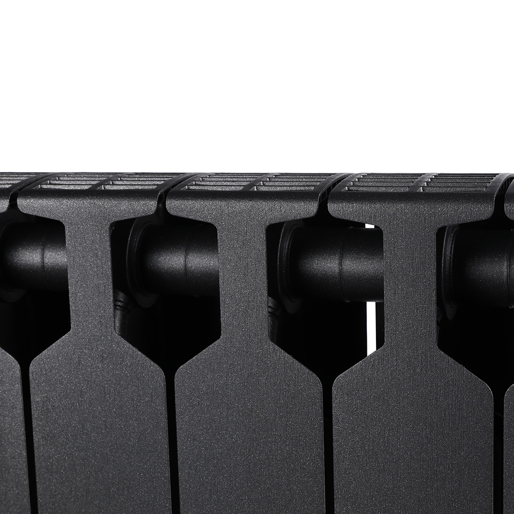 Радиатор биметаллический RIFAR SUPReMO VENTIL 500 SVR 8 секций нижнее правое подключение (Цвет АНТРАЦИТ), 4RS50.VR-8-AN