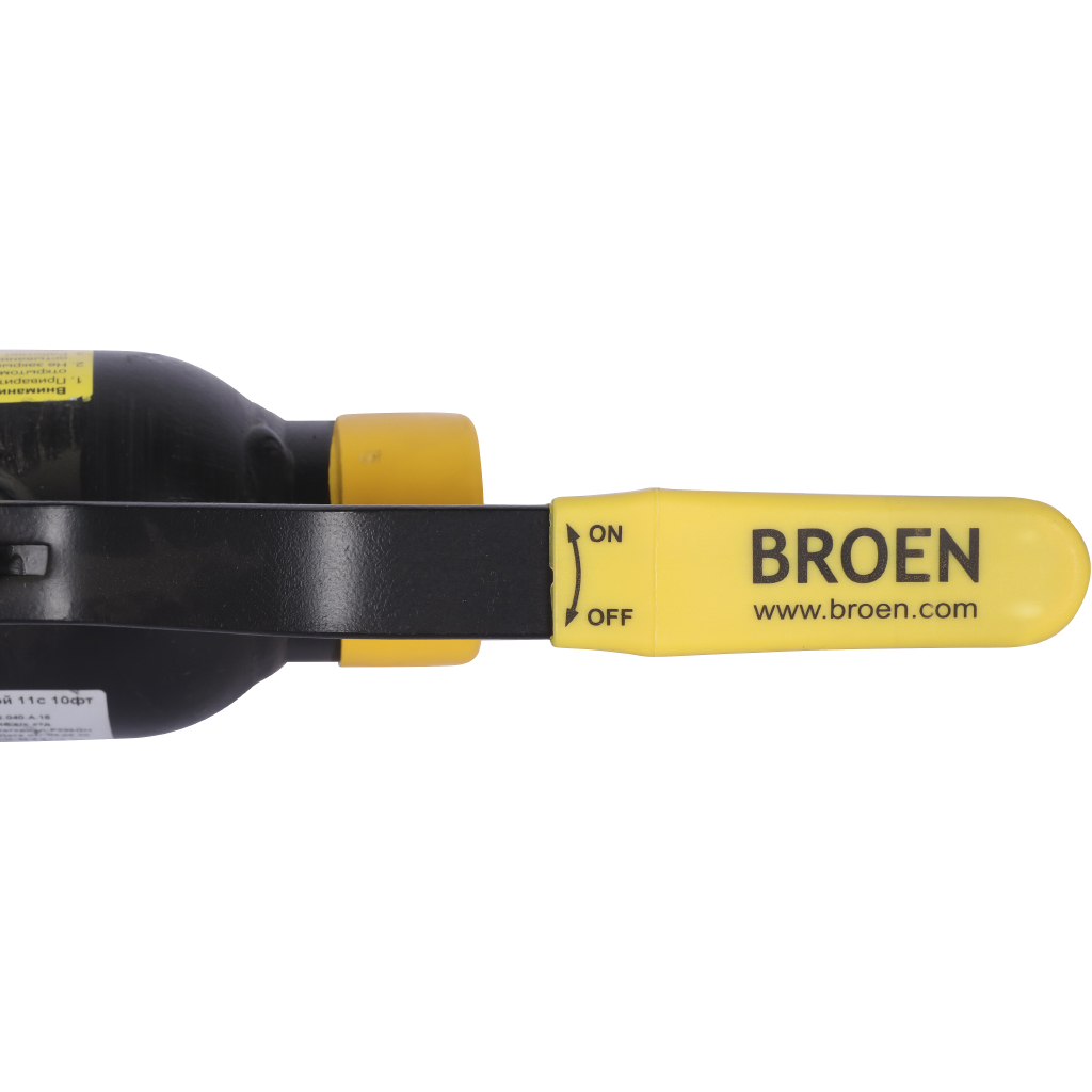 Кран шаровой стальной БРОЕН 11с10фт с/с DN 040 PN 16 для теплоснабжения, 9459431