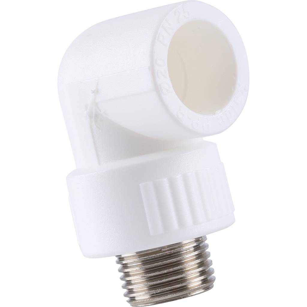 Угольник Kalde с наружной резьбой 20x1/2 для полипропиленовых труб, 3222-emo-200b00