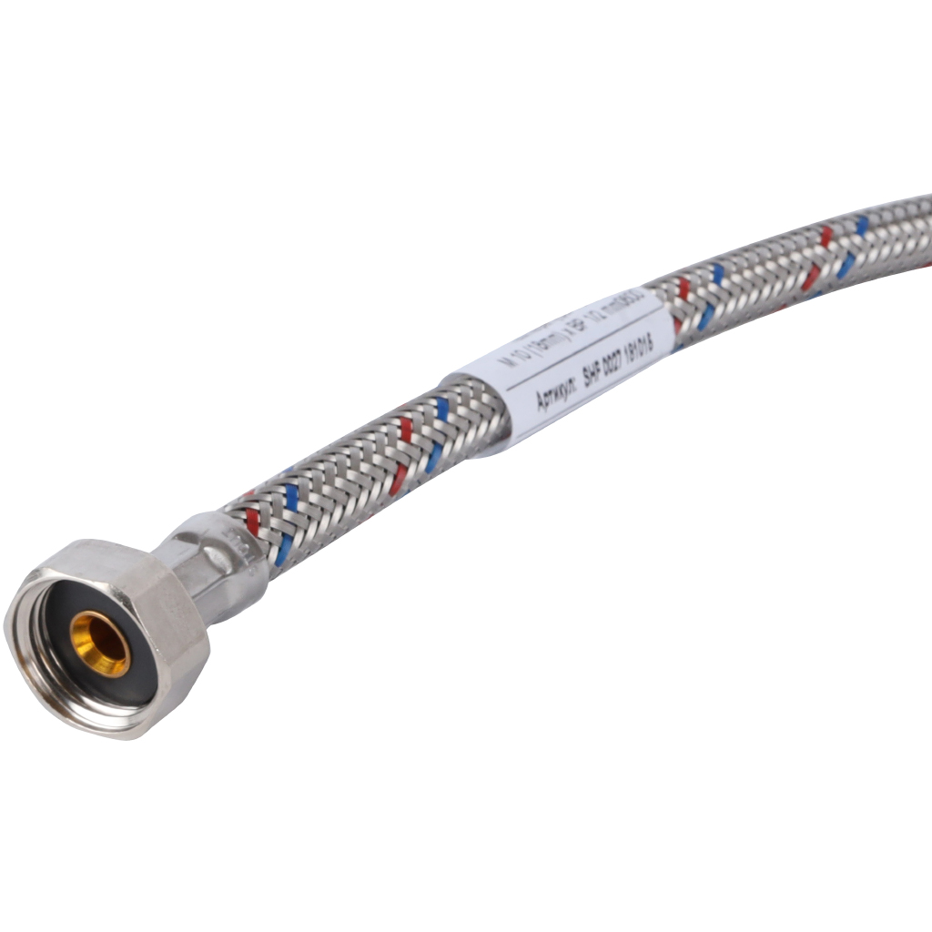 Гибкая подводка для воды STOUT M 10 (18мм) х ВР 1/2, длина 600 мм, SHF-0027-181015