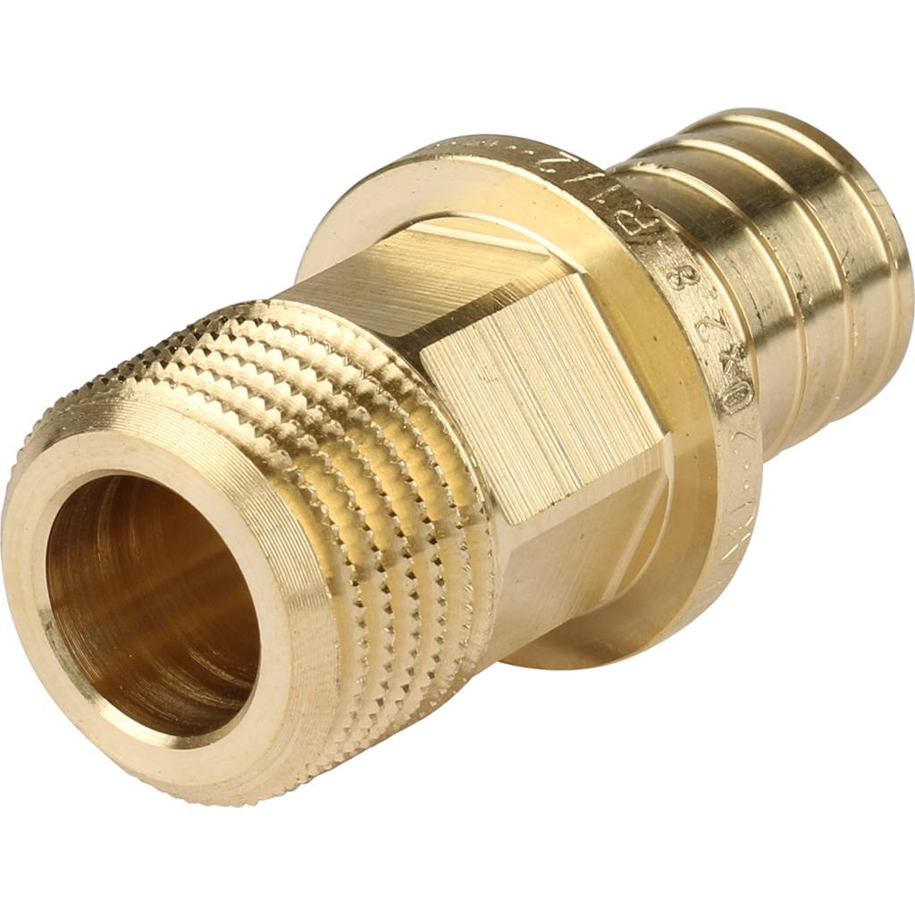 Переходник РЕХАУ RAUTITAN с наружной резьбой 20-R 1/2 RX+ для труб из сшитого полиэтилена аксиальный, 14563141001