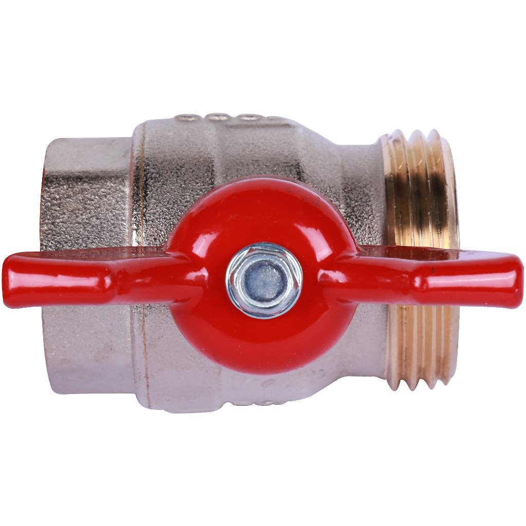 Шаровой кран с плоским уплотнением OVENTROP Ду20 G3/4 ВР x G1 НР , 1406383