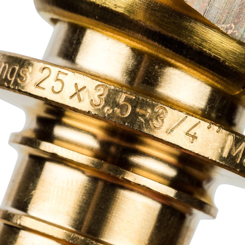 Переходник STOUT с накидной гайкой 25xG 3/4 для труб из сшитого полиэтилена аксиальный, SFA-0019-002534