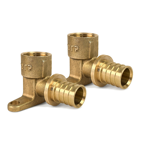 Водорозетка аксиальная, латунь, внутренняя резьба,20х1/2, желтый, RTP