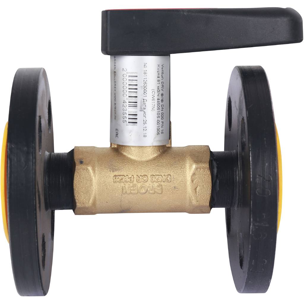 Клапан балансировочный БРОЕН Venturi DRV DN 020 PN 16 ручной фланцевый, 56255